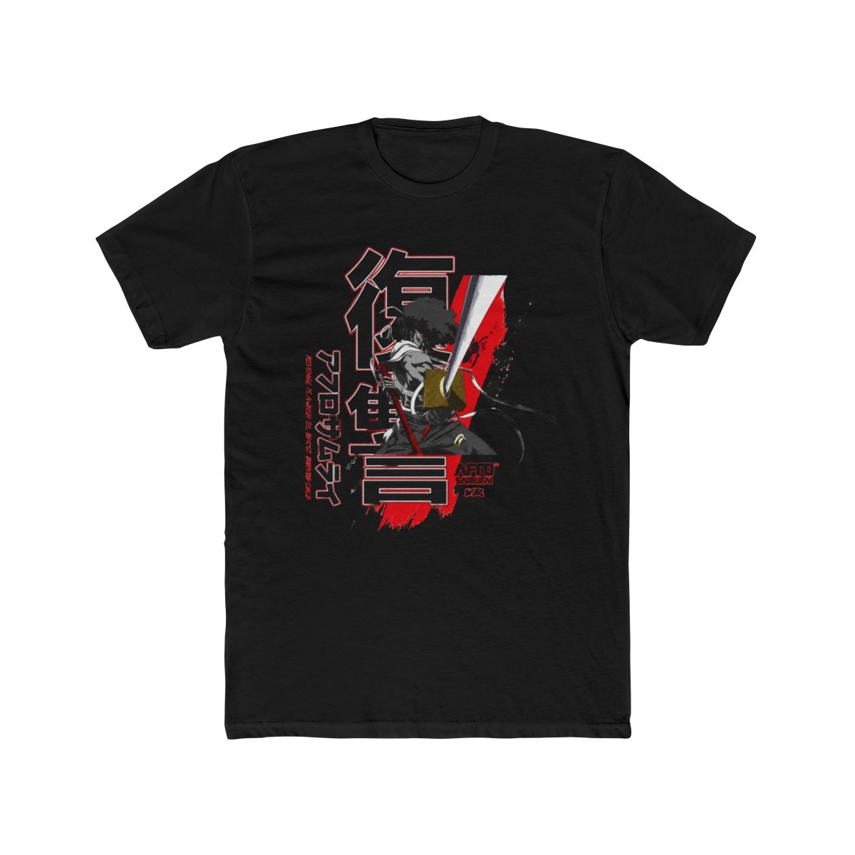 DGK X Afro Samurai Afro Long Sleeve T Shirt Red | Billion Creation - alternate angle 3, merchandise