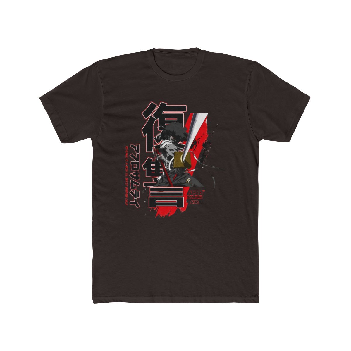 DGK X Afro Samurai Afro Long Sleeve T Shirt Red | Billion Creation - alternate angle 2, merchandise