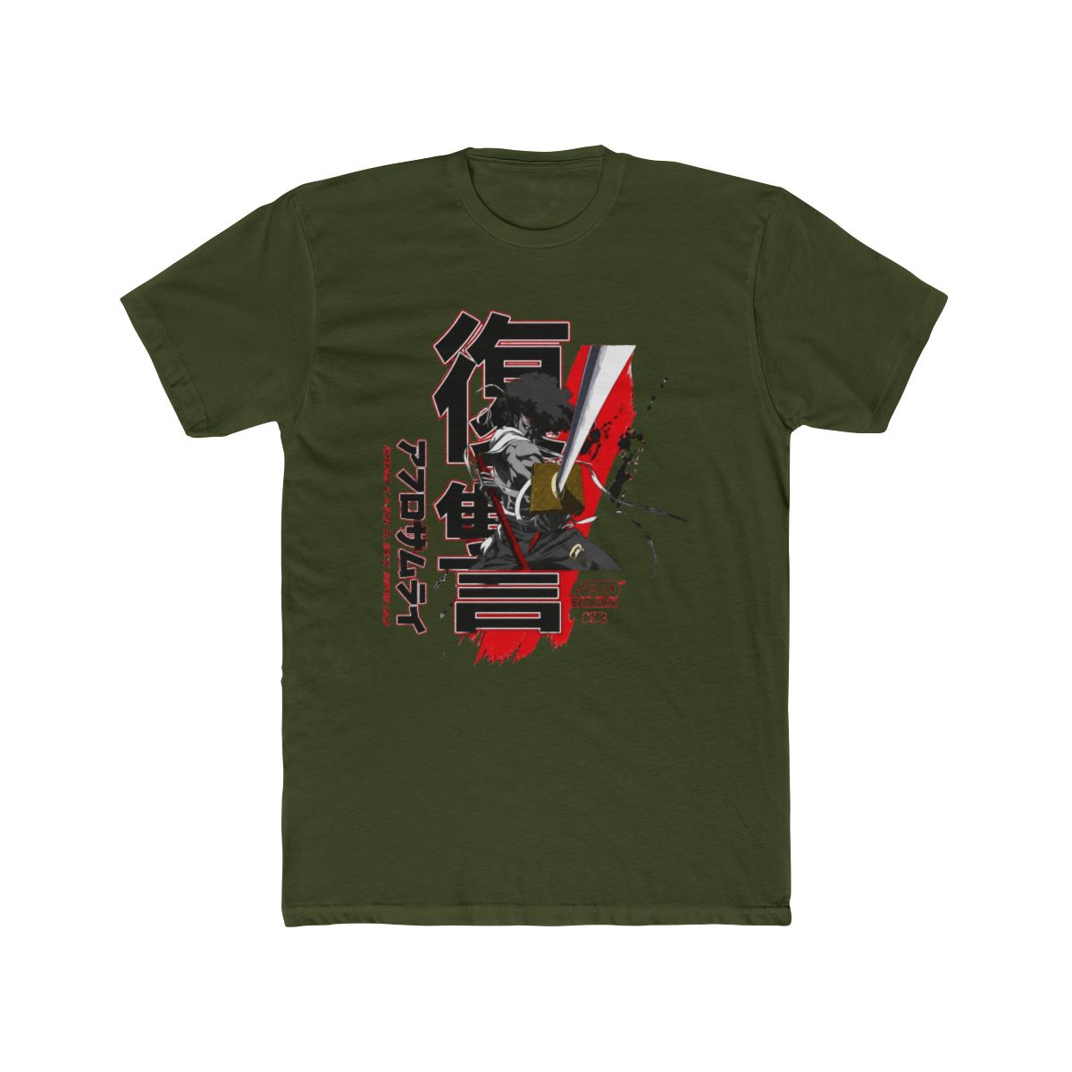 DGK X Afro Samurai Afro Long Sleeve T Shirt Red | Billion Creation - alternate angle 5, merchandise